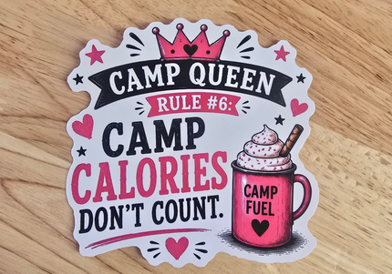 Camp queen stickers