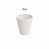 Vanaway Speckled Coconut reusable cup with a 6oz capacity