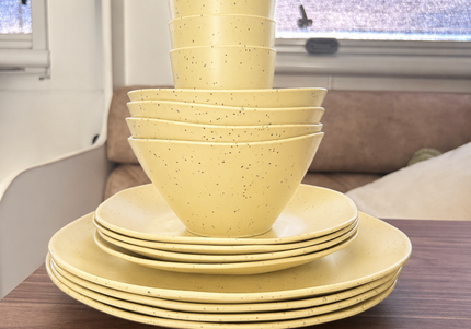 Caravan dinnerware - Speckled Lemon