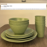 rPET Caravan Dinnerware Sets - Speckled Matcha